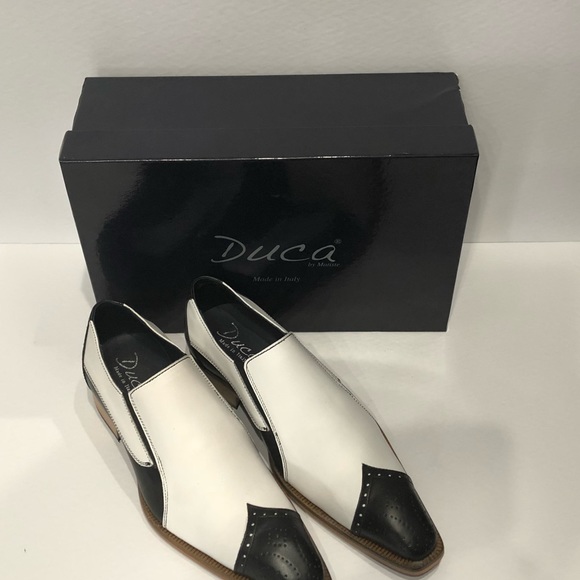 Men duca shoes point toe Italian leather - Picture 2 of 4